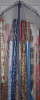 Purchase A Clear Zip Front Dress Bag Add Your Own Hanger At The Top And Then Fill It With Your Storing Christmas Decorations Gift Wrap Organization Craft Room
