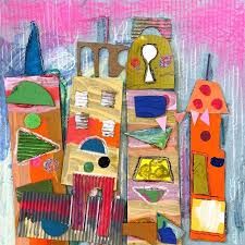 Craft Kit Small World Cardboard Collage Art Kit Easy Painting For Kids Childrens Art Projects