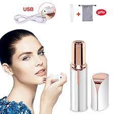 A depilatory specifically formulated for facial hair may be a good option if she doesn't have particularly sensitive skin. Haphome Epilator Facial Hair Removal For Women Face Shavers Hair Remover With Rechargeable Battery Women S Painless Hair Remover For Good Finishing And Well T Face Shavers Facial Hair Removal Epilator