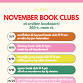 Smitten’s November Book Clubs event in Ventura, CA