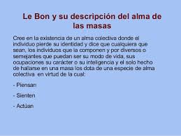 Psicología social de los grupos : Concepto y características de la  Psicología de las Masas
