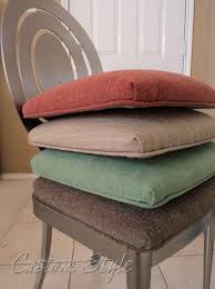 Refresh your breakfast nook or dress up the dining room in a pinch with this classic cushion. Reupholstering Dining Chair Cushions Custom Style