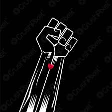 Die faust in der grafik sollte keine anspielung auf ein symbol. Faust In Die Hohe Gereckt Schwarze Leben Materie Banner Stock Vektorgrafi Crushpixel