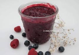 Confiture De Framboises Myrtilles Et Chia Healthy Julia Confiture De Framboise Confiture Myrtille