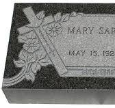 Design Your Own Impala Black Granite Cemetery Grave Marker