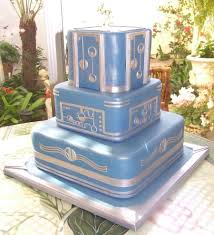 This will most likely bring a grin all over. Art Deco Cakes Blue Silver Deco Weddings