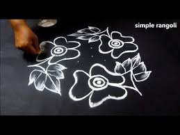Simple Rangoli Design Beautiful Circle Rangoli With Dots Youtube Simple Rangoli Rangoli Designs Flower Rangoli