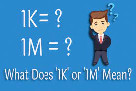 The original cost between $4.5k and $5k. What Does 1k Or 1m Mean Full Information By Blogs Seo Medium