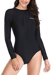 Daci Women S One Piece Long Sleeve Rashguard Zipper Uv Upf 50 Sun Protection Surfing Fashion Long Sleeve One Piece Swimsuit Long Sleeve Swimsuit Suit Swimsuit