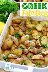 Greek Little Potatoes Recipe Greek Potatoes Easy Potato Recipes Country Cooking