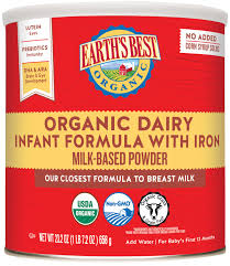 Dairy Infant Formula With Iron 23 2oz Earth S Best Organic