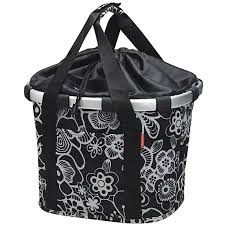 Klickfix Reisenthel Fahrradkorb Fleur Schwarz Online Kaufen Fahrrad De