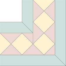 Diamond Star Squares Quilt Border Pattern Quilt Border Quilt Borders Patterns Quilting Borders