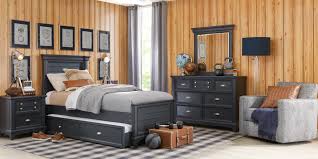 Kids Hilton Head Graphite 5 Pc Twin Panel Bedroom Bedroom Panel Rooms To Go Headboard And Footboard
