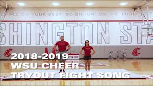 2018 2019 Wsu Tryout Fight Song Youtube