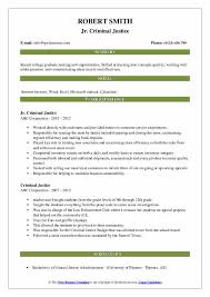 Resume format pick the right resume format for your situation. Criminal Justice Resume Samples Qwikresume