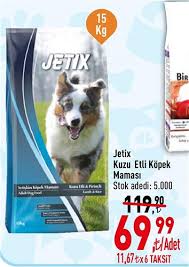 Jetix Kuzu Etli Kopek Mamasi 15 Kg Indirimde Market