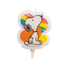 25 anniversario di matrimonio, 50 anniversario di matrimonio. Candelina Di Compleanno 2d Snoopy 7 5cm