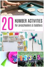 And many of these indoor games for kids can be played outdoors too! 20 Number Activities For Preschoolers And Toddlers