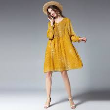Questo 1960 due pezzi vestito è sicuro di aggiungere un po di sole e allegria per persino il più nuvoloso di giorni. Elegante Vestito Abito Maxi Amplio Giallo Pizzo Scampanato Morbido 4967 Ebay