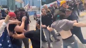 Fed up with corporate ceos caving into woke pressure from liberals to cancel traditional values and question reasonable. Pro Trump Proud Boys Group In Violent Fight With Black Lives Matter Protesters