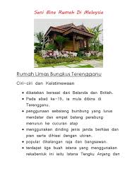 Reka bentuk rumah di terengganu. Seni Bina Rumah Di Malaysia