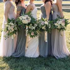 Annabelle Dresses In Mink Grey Hydrangea By Jenny Yoo Beautiful Bridesmaid Dresses Bella Bridesmaid Bridesmaid