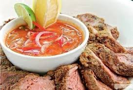 Segenggam cili api 2 biji cili besar merah 2 inci belacan separuh labu bawang besar separuh buah tomato. Cara Nak Buat Daging Bakar Cicah Air Asam Mrejoy