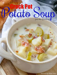 Crock Pot Potato Soup Recipe From Served Up With Love Potato Soup Crock Pot Crock Pot Potatoes Easy Crock Pot Potato Soup Recipe