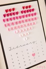 Such A Unique Invitation Diy Heart Calendar With Date Circled Follow Us For More Planning Inspiration Or Contac Valentine S Day Diy Valentines Diy Diy Gifts