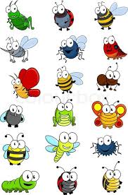 Experiment with deviantart's own digital drawing tools. Cartooned Insects Set With Bee Wasp Hornet Caterpilllar Grashopper Ladybug Fly Worm Butterfly Dragonfly Bug Cartoon Cartoon Drawings Drawing For Kids