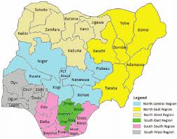 Map Of Nigeria Showing The 36 States And Federal Capital Territory Download Scientific Diagram