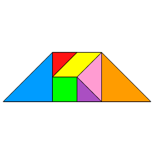 Tangram Trapezoid Tangram Tangram Printable Tangram Puzzles