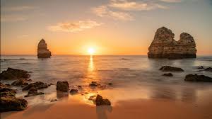 Sunset In Lagos Portugal Fotografias De Viajes Algarve Viajes Portugal