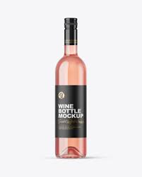 Download Rose Wine Bottle Mockup In Bottle Mockups On Yellow Images Object Mockups