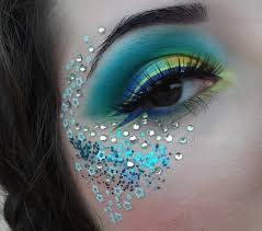 Mariage De Paon Maquillage 2051877 Peacock Eye Makeup Mermaid Makeup Halloween Eye Makeup
