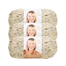Lion Brand Vannas Choice Bulk Buy Yarn 3 Pack Oatmeal 860 400
