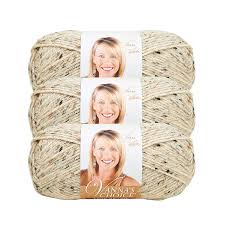 lion brand vannas choice bulk buy yarn 3 pack oatmeal 860 400