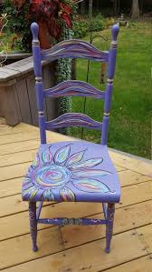 Items Similar To Hand Painted Purple Chair On Etsy In 2020 Whimsical Furniture Whimsical Painted Furniture Painted Wood Chairs