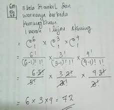 Check spelling or type a new query. Dalam Sebuah Kotak Terdapat 6 Bola Merah 3 Bola Hijau Dan 4 Bola Kuning Tiga Bola Diambil Secara Brainly Co Id