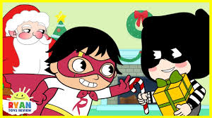 With gibson collins, ryan kaji, shion kaji, loann. Ryan Helps Santa Finds Christmas Presents Christmas Cartoon Animation For Children Youtube