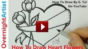 New users enjoy 60% off. How To Draw Heart Flowers Mothers Day Heart Flowers Drawing Youtube