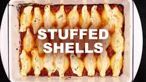 Do not put plastic tray in oven. Stuffed Shells With Garlic Bread Youtube
