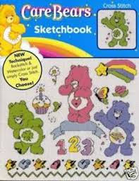Details About Care Bears Sketchbook Cross Stitch Chart Pattern Craft Pamphlet Out Of Print