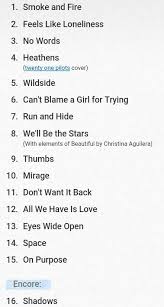 Can T Blame A Girl For Trying Chords Sabrina Carpenter Evolution Tour Setlist Sabrina Carpenter Sabrina Twenty One Pilots Cover