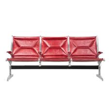 Eames For Herman Miller Airport Bench In Red Edelman Leather 1stdibs Com Iconic Furniture Furniture Mid Century Dining Chairs