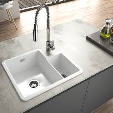 It has a modern style that adds to the look of the bathroom decor. Noyeks Undermount Sinks Valet 1 3 Bowl Undermount Ceramic Sink