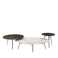 Set Of 3 Cinquanta Oval Nesting Tables Coffee Table Nesting Tables Oval Marble Coffee Table