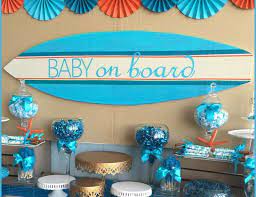 Surfer Boy Baby On Board Baby Shower Baby On Board Catch My Party Surfer Baby Shower Baby Boy Shower Beach Baby Shower Theme