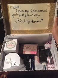 How To Ask Your Friend To Be Your Maid Of Honor This Is How My Cousin Asked Me Of Cour Asking Bridesmaids Junior Bridesmaid Gifts Gifts For Wedding Party